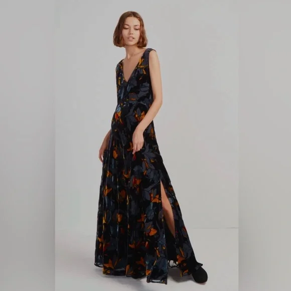 french connection maxi dress blue Venus Orange Blue Dress main image 1